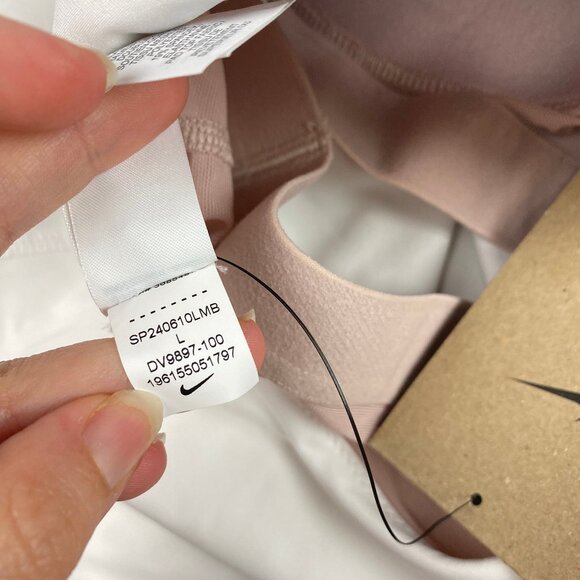 NWT Nike EYBL Tank Shelf Bra White Women's L Basketball - Picture 16 of 16